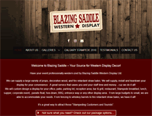 Tablet Screenshot of blazingsaddle.ca